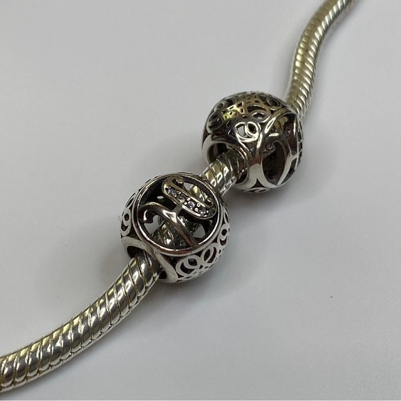 Sterling Silver Vintage Letter H Charm - Picture 4 of 8